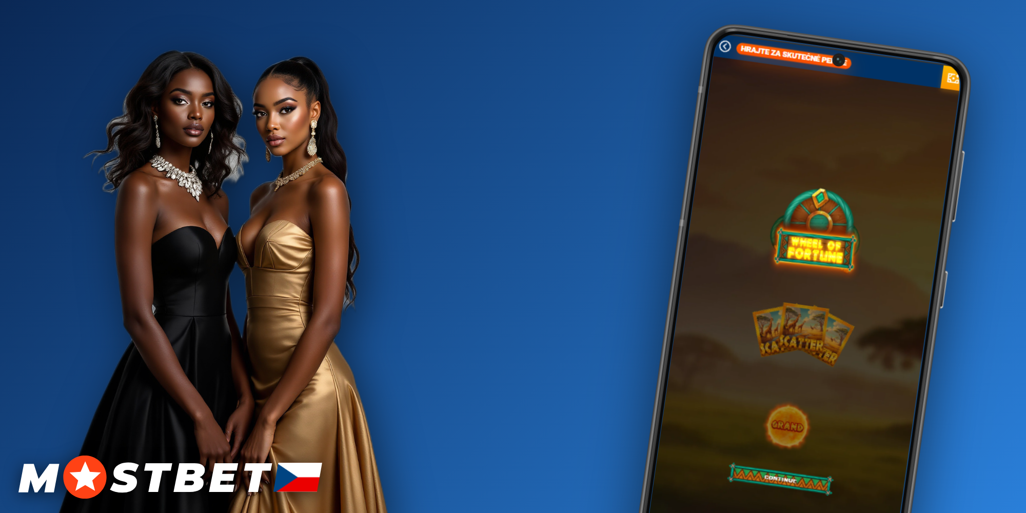 Mostbet aplikace na Androidu a iOS zobrazující Kolo štěstí