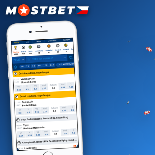 Mostbet aplikace na chytrém telefonu s přehledem sportovních zápasů a slotů