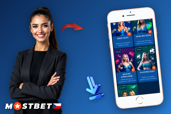 Pokladna Mostbet se zadaným bonus kódem BETBONUSCZ a vkladem 300 CZK