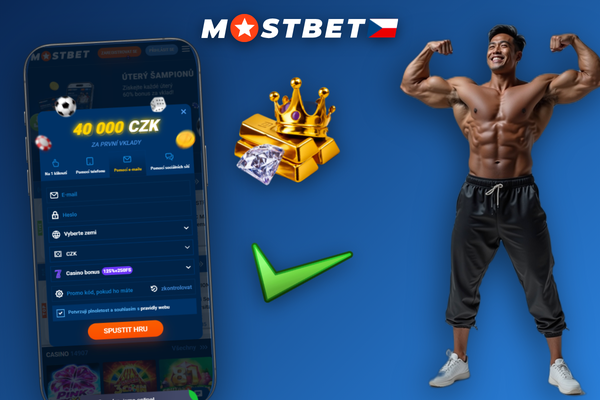 Pole pro promo kód BETBONUSCZ ve formuláři Mostbet registrace účtu